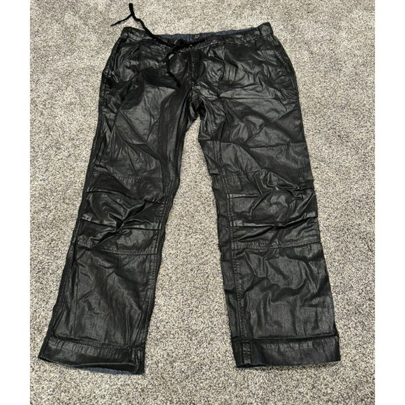 Citizen Of Humanity Kai Pant in Black Leatherette Large EUC - Picture 8 of 9